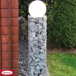 Steinsäule eckig 2- teilig 20 x 20 x 125 cm verzinkt* Best