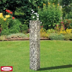 Steinsäule eckig 2- teilig 20 x 20 x 125 cm verzinkt* Best