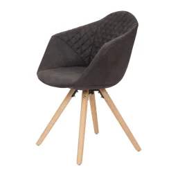 Stuhl „Chadwick 110“, 2er-Set, schwarz/braun