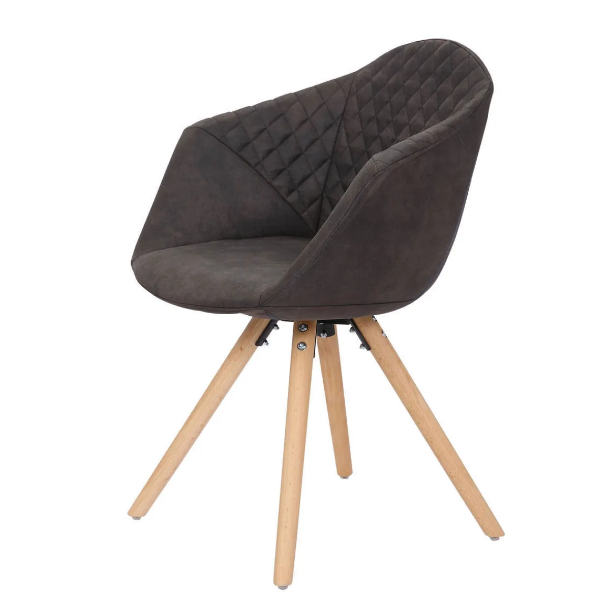 Stuhl „Chadwick 110“, 2er-Set, schwarz/braun