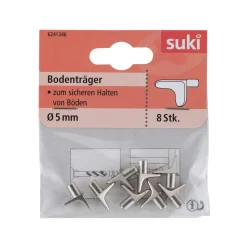 Bodenträger Stahl Durchmesser 0,5 x 0,8 cm vernickelt 8 Stück*Suki Clearance