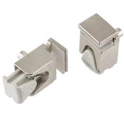 Bodenträger Stahl/Kunststoff Durchmesser 0,5 x 0,8 cm vernickelt 4 Stück*Suki Sale