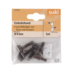 Suki Einbohrband Stahl Durchmesser 0,9x Durchmesser 5,4 x 2,3 cm brüniert 2 Stück