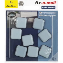 Universalgleiter Easy Glider klebend 2,5 x 2,5 cm grau 8 Stück*Suki Online