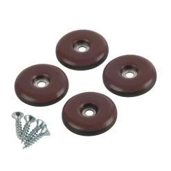 Universalgleiter Easy Glider mit Schraube Durchmesser 3 cm braun 4 Stück^Suki Best