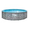 Summer Waves Elite Frame Pool 427x427x107cm Stein Grau