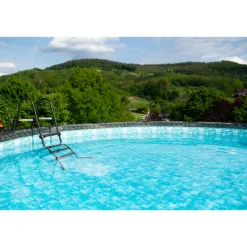 Elite Frame Pool 488x488x122cm Rattan Grau*Summer Waves Clearance