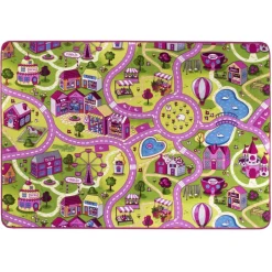 Kinder Teppich Sweet Village 140 x 200 cm Mehrfarbig