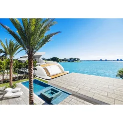 Terrassenplatte No 1 Bagattini Pietra Di Luna Grau-weiß meliert