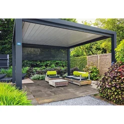 Terrassenplatte Tile Metallic Black 60 x 120 x 2 cm