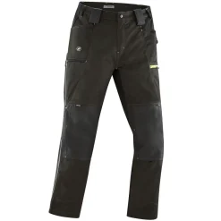 Arbeitshose dunkelgrün-limette Größe 54^Terrax Workwear New