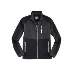 Strickfleecejacke schwarz-limette-orange Größe M*Terrax Workwear