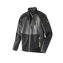 Terrax Workwear Herren-Strickfleecejacke schwarz/gelb Größe M
