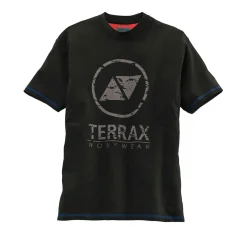 Terrax Workwear T-Shirt schwarz-royal Größe XL