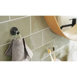 Handtuchhaken Moon mattschwarz^Tesa Best