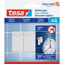 Klebenagel für Fliesen 2 Stück Traglast 2 x 2 Kg*Tesa Sale