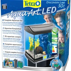 Aquarium-Komplett-Set AquaArt mit LED 30 L anthrazit*Tetra Outlet