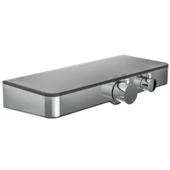 Thermostat Duscharmatur Ocean chrom/Anthrazit mit Ablage