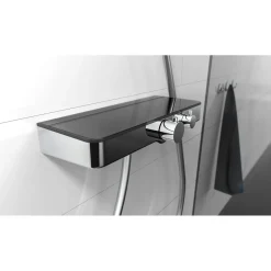 Thermostat Duscharmatur Ocean chrom/Anthrazit mit Ablage