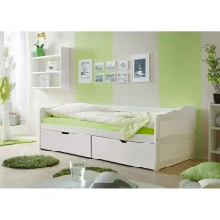 Kinder Ticaa Sofabett „Melanie“, weiß, mit Schubkasten