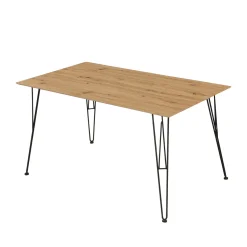 Tisch „Tacona“, Metall, Eiche Artisan* Best