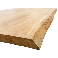 Tischpl Eiche 2 Laengsk Baumkante roh gezinkt 1600 x 800 x 26 mm* Sale