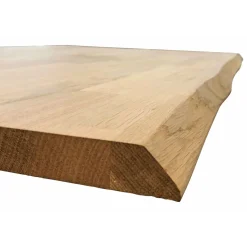 Tischpl Eiche 2 Laengsk Baumkante roh gezinkt 1600 x 800 x 26 mm* Sale