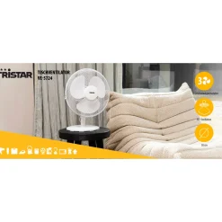 Tischventilator ⌀ 30 cm weiß