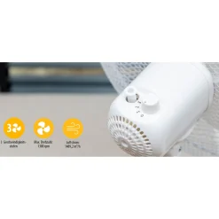 Tischventilator ⌀ 30 cm weiß