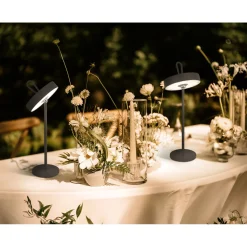 näve TL Ella Metall/KS grauLxBxH 12,5x12,5x35cm dimmbar