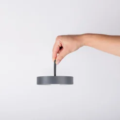 näve TL Ella Metall/KS grauLxBxH 12,5x12,5x35cm dimmbar