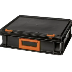 Systemkoffer Newbox PC 10 stapelbar 34 x 30 x 13,3 cm schwarz-orange*Tood Best