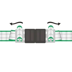 Torgriffverbinder Litzclip 4 cm 4 Stück