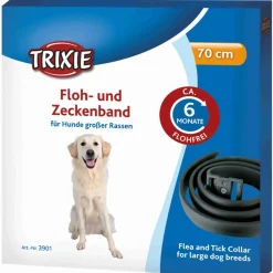 Trixie Dog Floh- Zeckenhalsband schwarz 65 cm