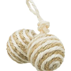 Trixie Cat 2 Bälle am Seil 4,5 cm Sisal