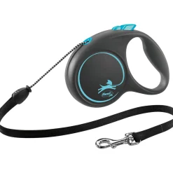 Trixie flexi BLACK DESIGN Seil blau Größe M 5 m