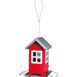 Trixie Futterhaus 19 x 20 x 19 cm rot/silber