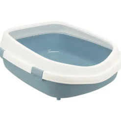 Trixie Katzentoilette Primo XXL mit Rand 56x25x71 cm blau/weiß