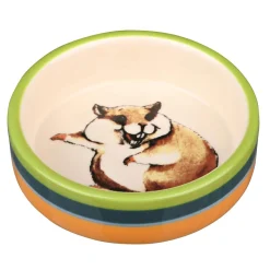 Trixie Keramiknapf Hamster bunt/creme 80 ml /, Ø8 cm