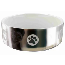 Keramiknapf mit Motiv 800 ml 15 cm silber/weiß^Trixie New