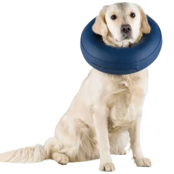 Trixie Schutzkragen aufblasbar blau M