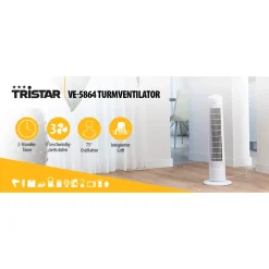 Turm-Ventilator 76 cm weiß^ Best
