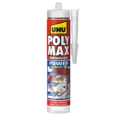 Montagekleber Poly Max Power transparent 300 g^UHU Best