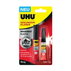 Sekundenkleber Plastik 2 g und 3 ml*UHU New