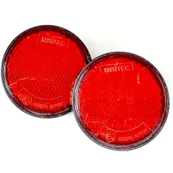 Anhänger-Heckreflektor rot 6 x 6 cm 2 Stk.^Unitec Clearance