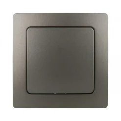 Unitec Aus-/Wechselschalter Monaco platin