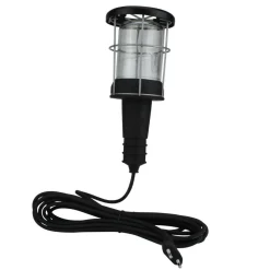 Unitec Handleuchte 60 Watt Gummi m Metallkorb