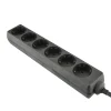 Unitec Steckdosenleiste 6-fach 3m schwarz