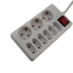 Unitec Steckdosenleiste 9-fach 1,4m weiß