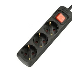 Steckdosenleiste 3-fach 3m schwarz*Unitec Online